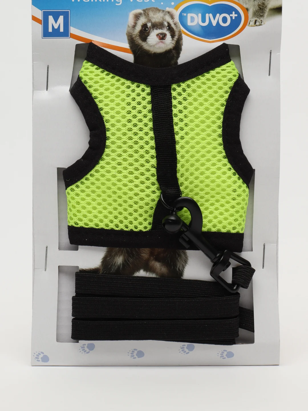 Шлейка для грызунов DUVO+ "Walking Vest", желто-зеленый, М