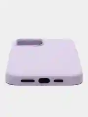 Лавандовый кожаный чехол-накладка для iPhone 11, 12, 13, 14, 15 Mini, Plus, Pro, Pro Max с MagSafe