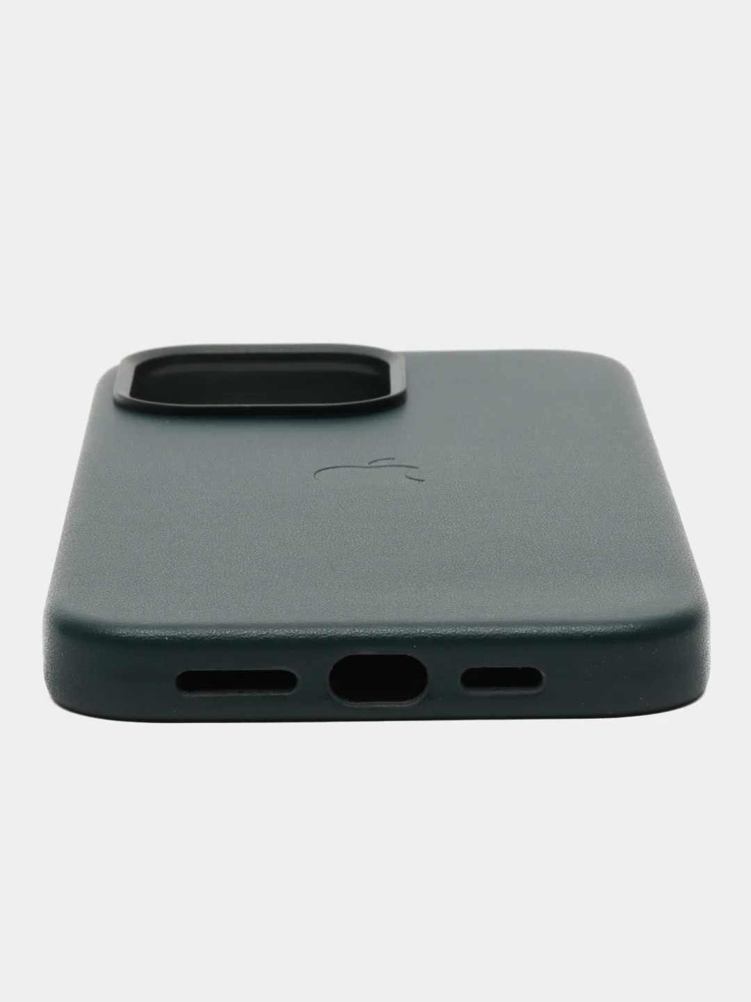 Тёмно-зелёный кожаный чехол-накладка для iPhone 11, 12, 13, 14, 15 Mini, Plus, Pro, Pro Max с MagSafe