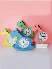 Синий детские настольные часы будильник Лошадка