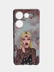 Пудровый силиконовый чехол для Tecno Camon 20 Pro 4G, Camon 20 4G, с принтом, с рисунком