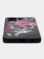 Тёмно-бордовый силиконовый чехол для Tecno Camon 20 Pro 4G, Camon 20 4G, с принтом, с рисунком