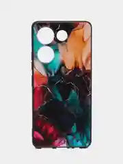 Фиолетовый силиконовый чехол для Tecno Camon 20 Pro 4G, Camon 20 4G, с принтом, с рисунком