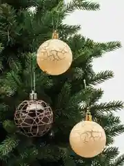 Бежевый шары новогодние 15 шт d-4см и 12 шт d-6 см, елочные украшения, новогодние украшения