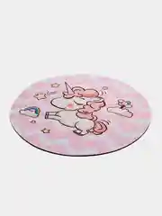 Кораллово-розовый коврик для мыши, круглый