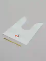 Белый пакет для упаковки подарка Утенок, Зайчик/ подарочный пакет/ мешочек/ пакет с ушками