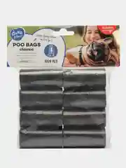 Пакеты для уборки за собакой DUVO+, черные, 33 х 20 см, 8 х 20 штук
