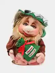 Лесной зеленый игрушка "Домовенок"