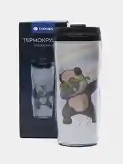 Термокружка, пластик, 0.38 л, Daniks, "Панда Изи", колба, YYCF001-19