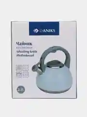 Чайник нерж, 2,7 л, Daniks, индукц, розовый, M-083P