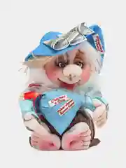 Бирюзовый игрушка "Домовенок"