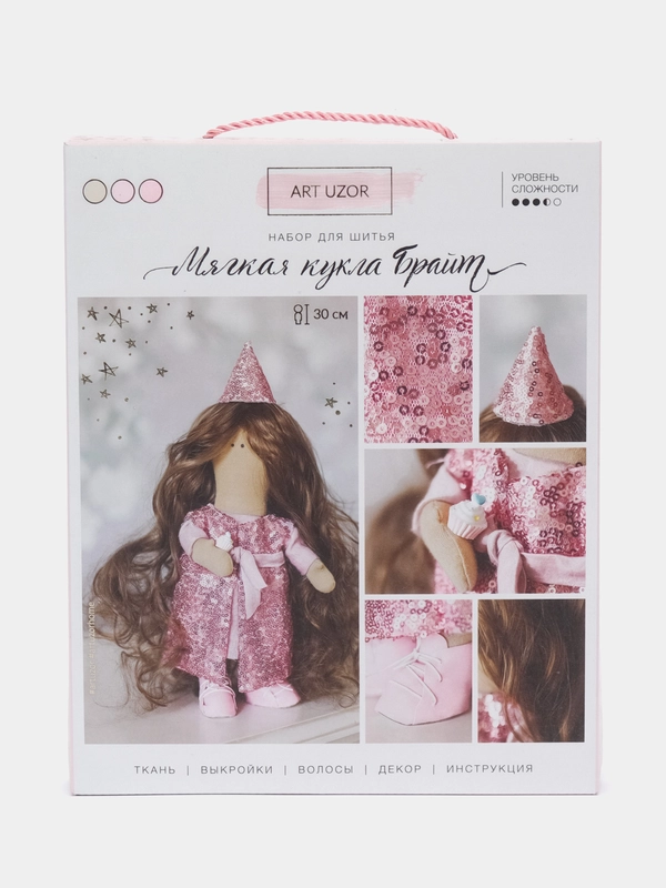 Интерьерная кукла "Брайт", набор для шитья, 18 х 22.5 х 3 см