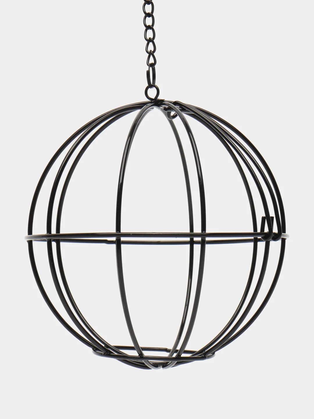 Кормушка для грызунов, металлическая DUVO+ "Шар", чёрный, 12 см