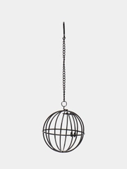 Кормушка для грызунов металлическая DUVO+ "Шар", чёрный, 8 см
