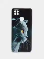 Тёмно-серый силиконовый чехол на Xiaomi Redmi 9C (Сяоми Редми 9C)
