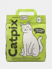 Catpix Наполнитель для кошачьего туалета "Зеленый чай" 5 л