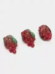 Бордовый сувенир "Мини тропические фрукты", 3 штуки