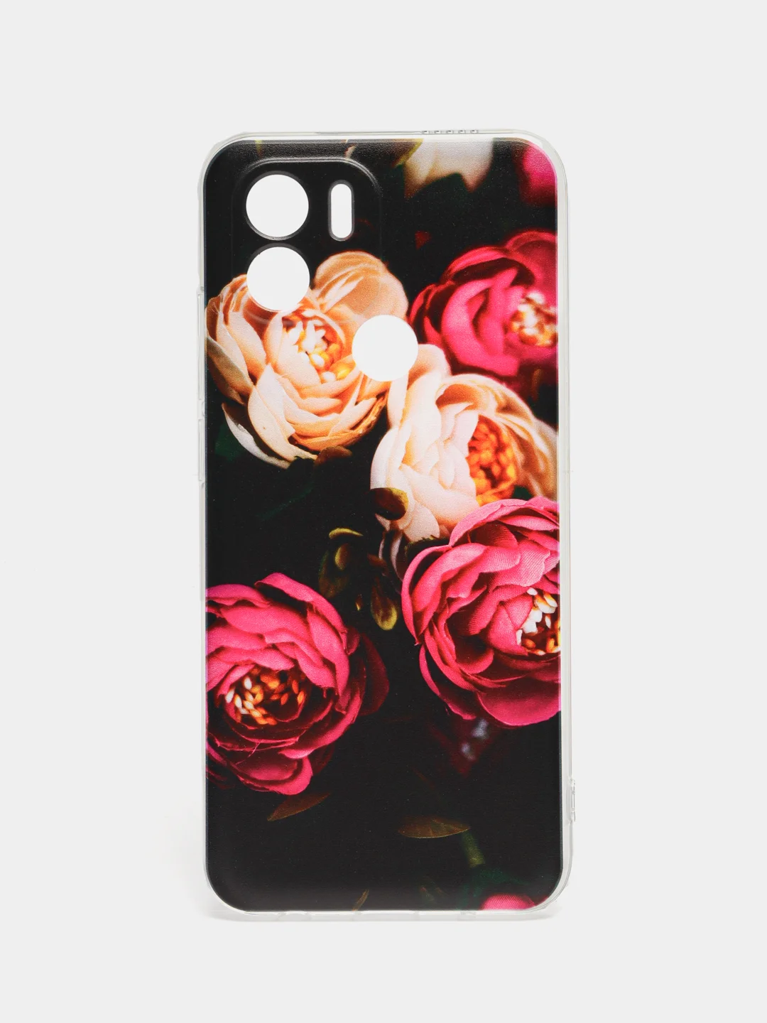 Кораллово-розовый силиконовый чехол на Xiaomi Redmi A1+/Redmi A2+/Poco C51/C50 (Редми A1 Плюс/Редми А2 Плюс)