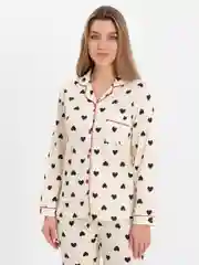 Розовый пижама женская: брюки и рубашка