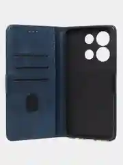 Синий чехол-книжка GQ Lite для Infinix Note 30 (4G) / (5G) из высококачественной кожи