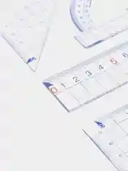 Набор чертежный Юнландия: линейка 30 см, 2 угольника, транспортир, пенал