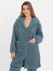 Индиго женский домашний комплект на пуговицах