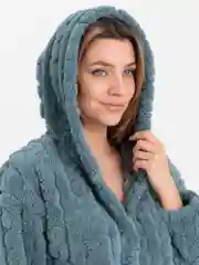 Индиго женский домашний комплект на пуговицах