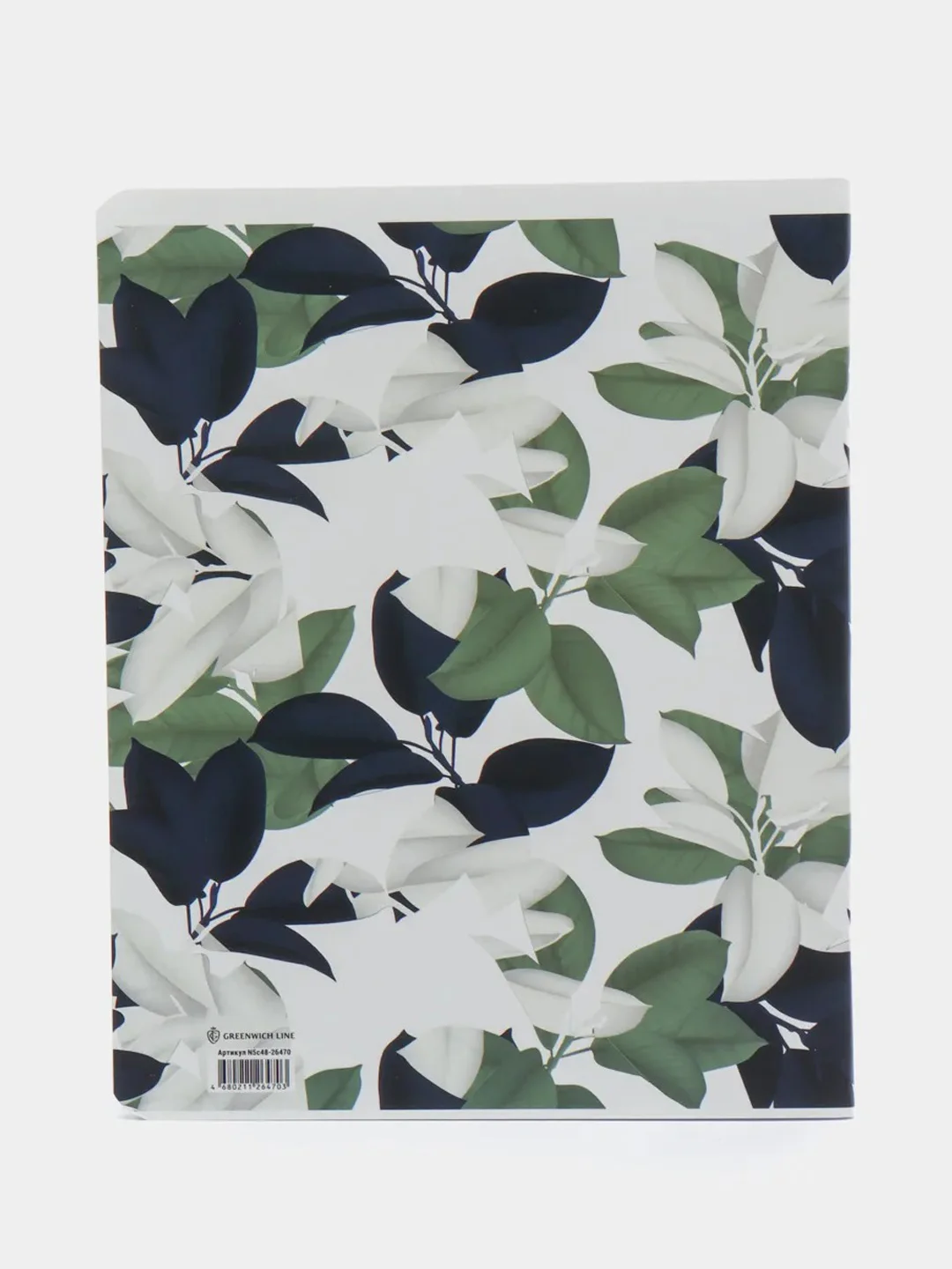 Тетрадь, 48 л, А5, клетка Greenwich Line Nature pattern, цвет ассорти