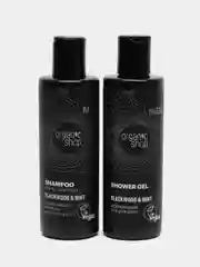 Набор для мужчин подарочный Blackwood & Mint бодрящий: шампунь и гель для душа