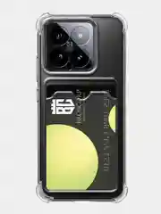 Молочный противоударный чехол Broscorp для Xiaomi 14/14 Pro, силиконовый, с усиленными углами