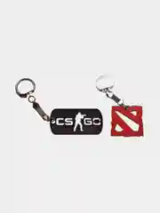 Цветной брелок cs go/dota 2 для ключей из фанеры