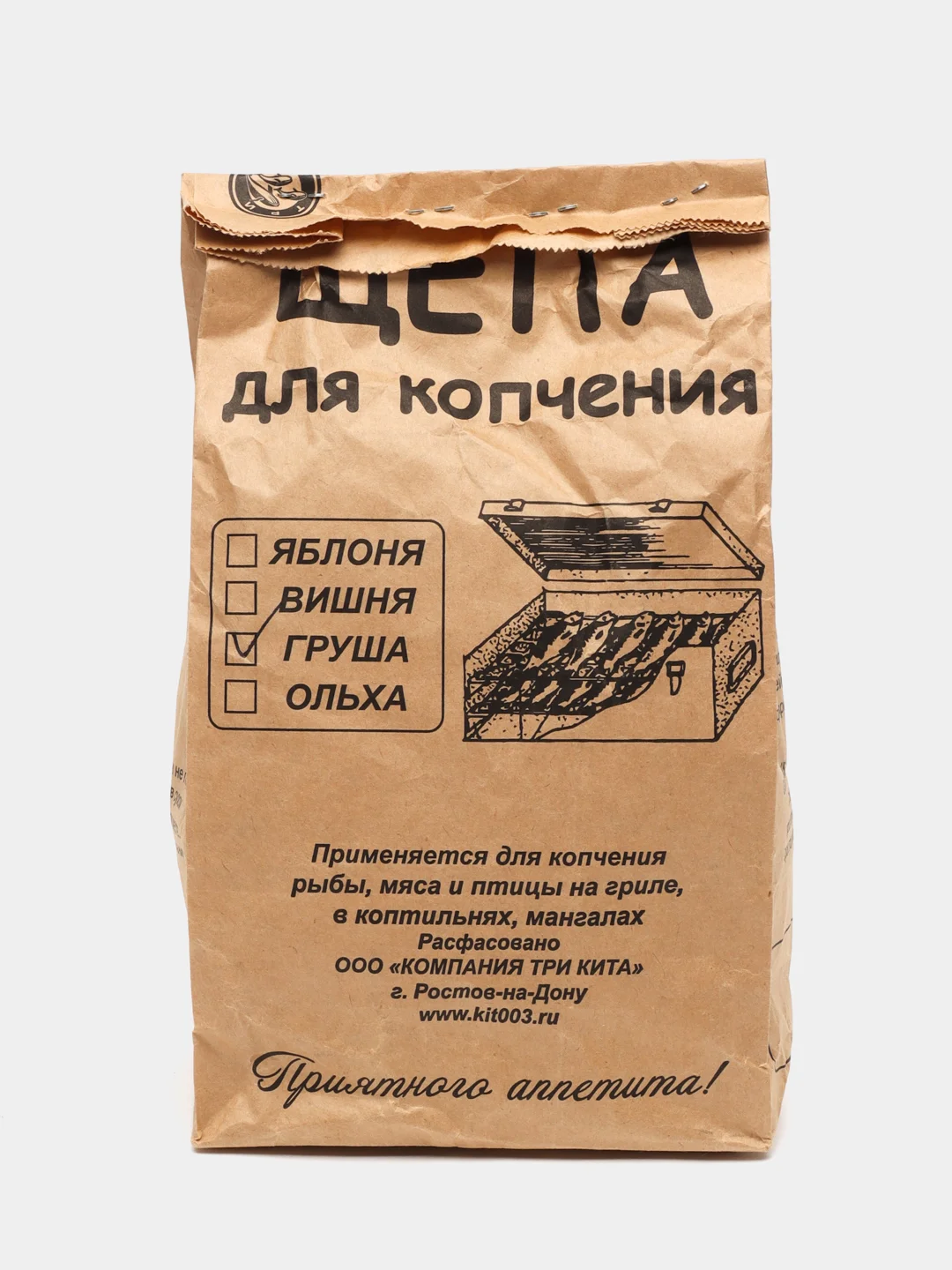 Щепа для копчения 3 дм, 450 грамм