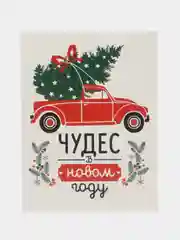 Красный подарочный набор с носочками "Коняшка-карусель", мужчинам/ женщинам