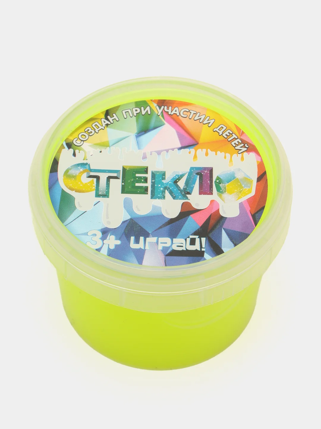 Желтый слайм стекло, 100 гр