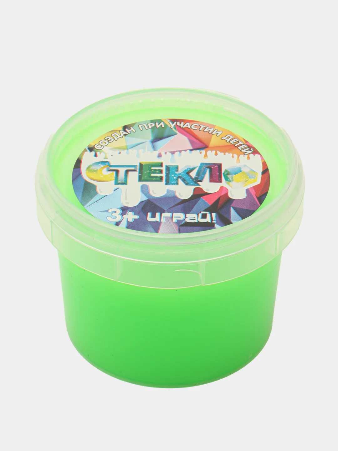 Зеленый слайм стекло, 100 гр