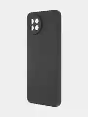 Черный чехол для Itel S23 силиконовый BROSCORP матовый тонкий с бортиком- защитой вокруг камер