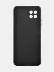 Черный чехол для Itel S23 силиконовый BROSCORP матовый тонкий с бортиком- защитой вокруг камер