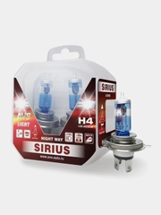 Галогенная лампа AVS SIRIUS/NIGHT WAY/ PB H4.12V.60/55W.Plastic box-2шт.