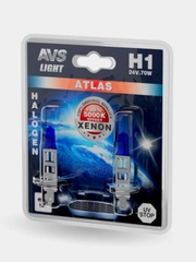 Галогенная лампа AVS ATLAS, 5000К, H1, 24V, 70W, 2шт