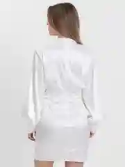 Белый платье новогоднее с люрексом