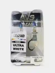 Газонаполненные лампы AVS ALFAS Pure-White 6000К H3 12V 85W, комплект 2+2 (T-10) шт.