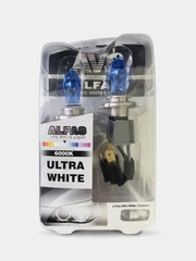Газонаполненные лампы AVS ALFAS Pure-White 6000К H4 12V 75/85W, комплект 2+2 (T-10) шт.