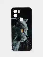 Тёмно-серый силиконовый чехол на Xiaomi Redmi A1+/Redmi A2+/Poco C51/C50 (Редми A1 Плюс/Редми А2 Плюс)