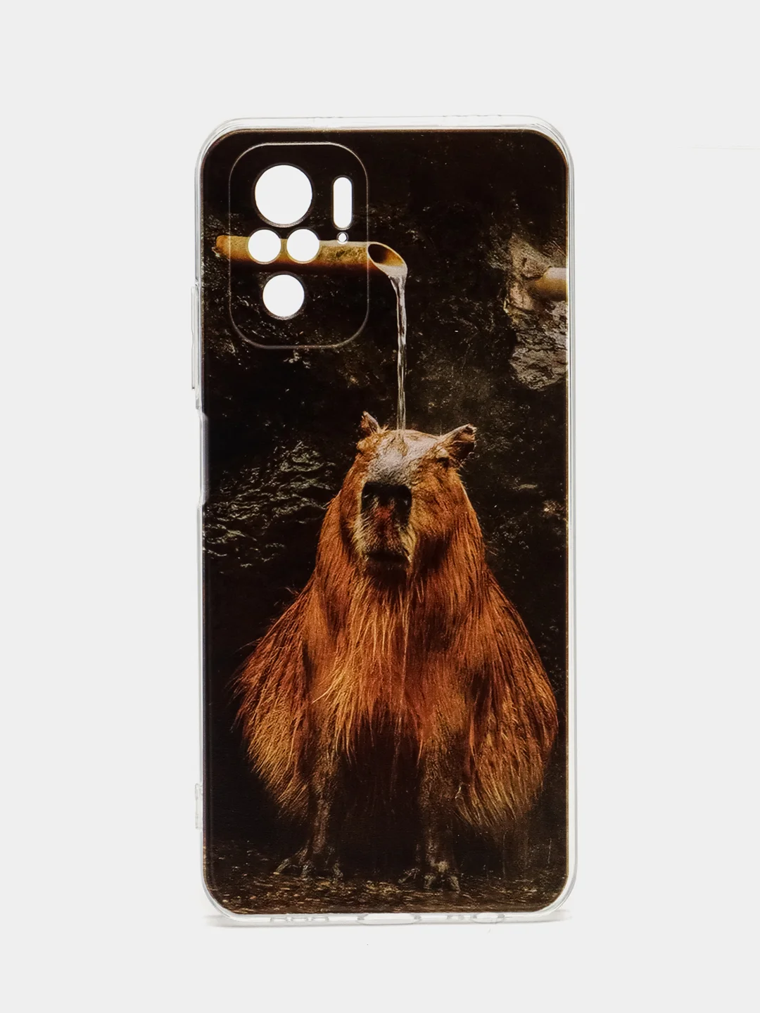 Коричневый чехол для Xiaomi Redmi Note 10/Note 10S/Poco M5s (Сяоми Редми Нот 10/Нот 10с/Поко M5с)