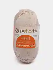 Светло-бежевый пряжа Пехорка Жемчужная 50% Хлопок 50% Вискоза 100г 425м
