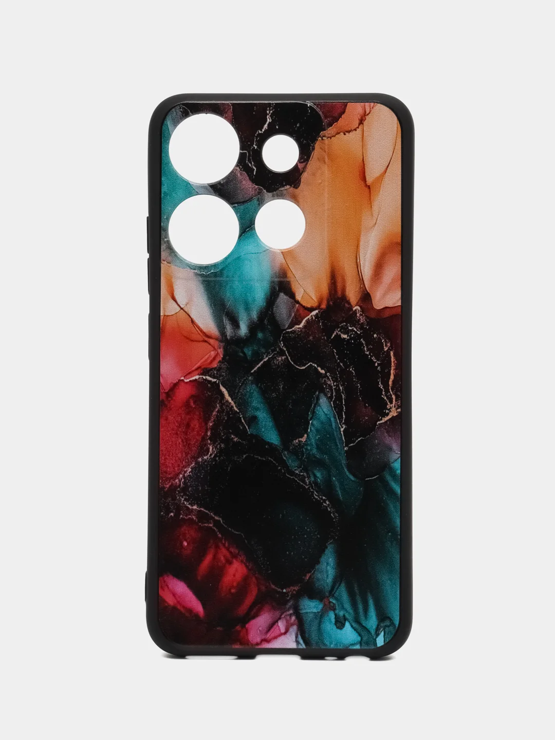 Фиолетовый силиконовый чехол для Infinix SMART 7, с принтом, с рисунком, Инфиникс Смарт 7
