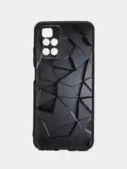 Тёмно-серый силиконовый чехол для Xiaomi Redmi 10 2022, с принтом, с рисунком (Сяоми Редми 10)