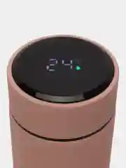 Розовый термос вакуумный, с датчиком температуры, LED-дисплей, 0.5 л