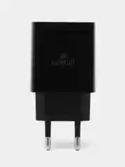 Черный сетевое зарядное устройство, 2 USB