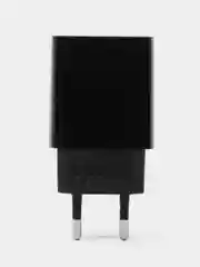 Черный сетевое зарядное устройство, 2 USB